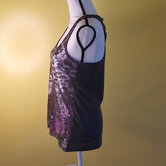 No Boundaries. Day Trip Sequins Tank Top Size M - Picture 8 of 13
